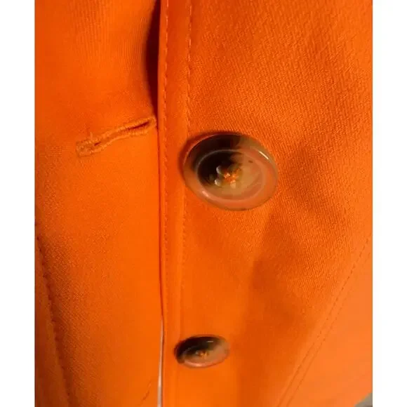 Stine Goya Orange Sleeveless Organic Cotton Tailored Vest Size L New w/ Tags - Picture 3 of 7